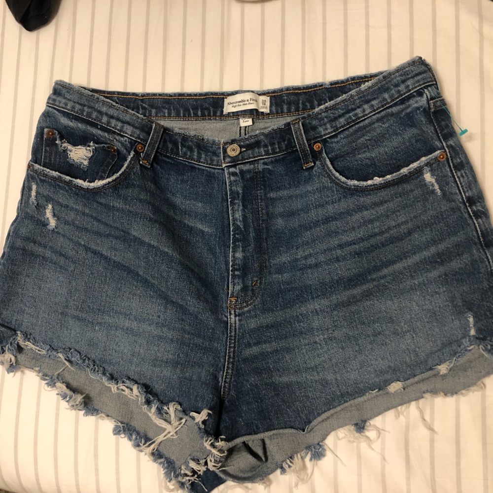 Size 18 high rise jean shorts